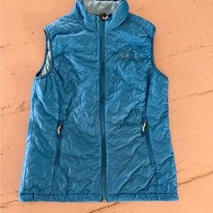Mountain Hardwear Down Puffer Vest Women's M Turquoise Lightweight Quilted
